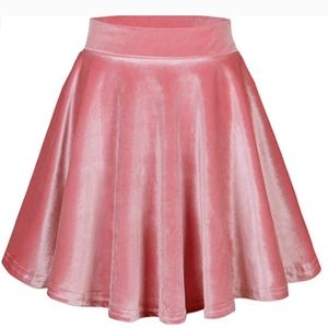 Urban Coco's Vintage Velvet Mini Skater Skirt